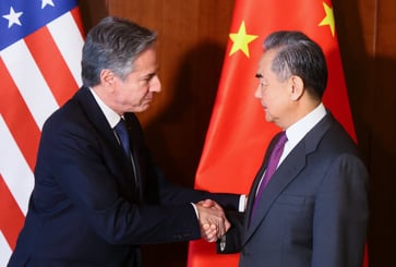 Wang Yi, China's Foreign Minister, urges Blinken to lift sanctions on Chinese companies.