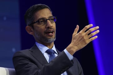 Sundar Pichai, CEO of Google, expresses interest in conducting a side-by-side comparison with Microsoft's AI models.