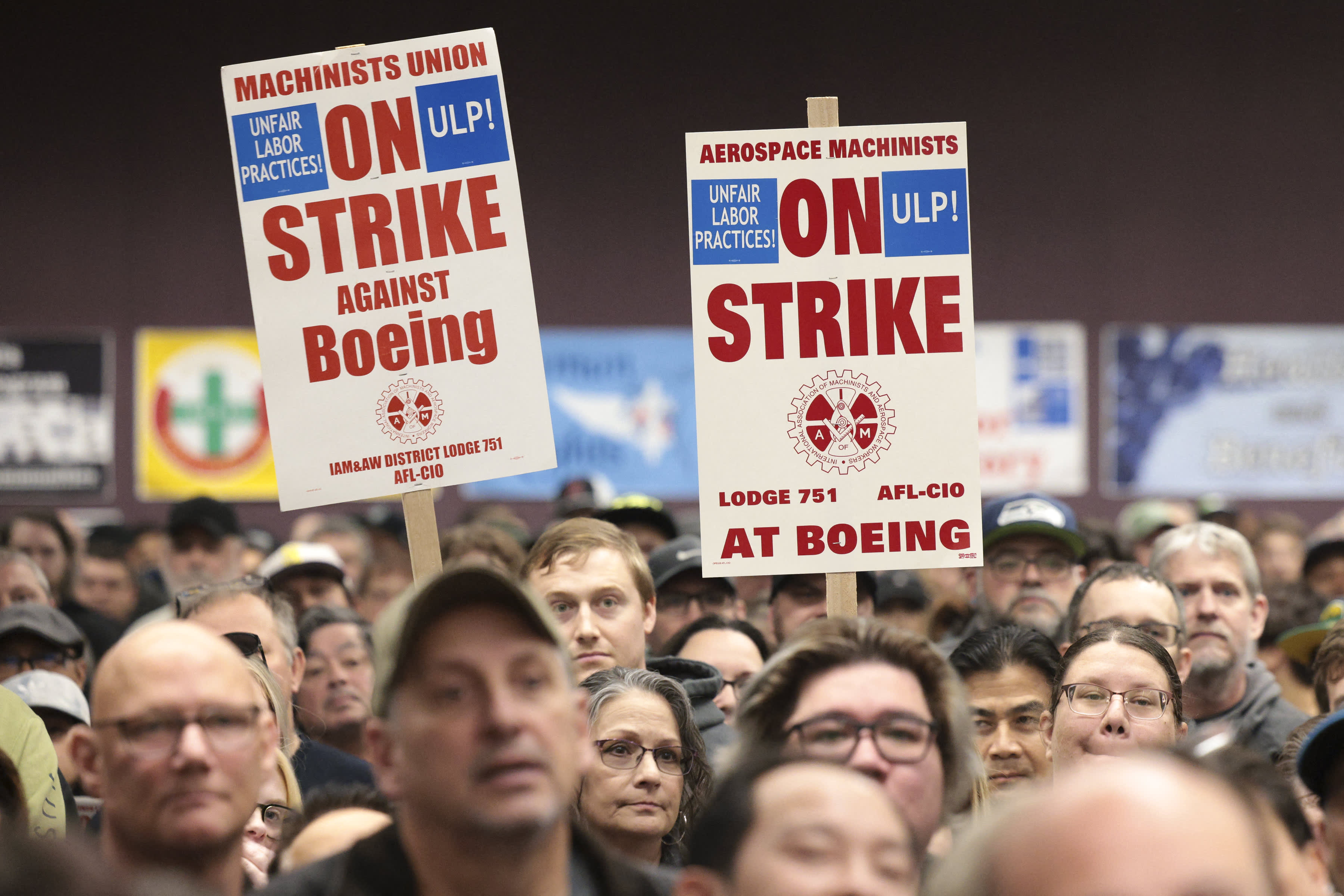 Boeing machinists reject new labor contract, prolonging their strike beyond 5 weeks.