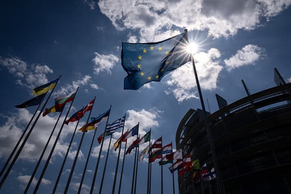 On the final day of the EU election, European voters cast their ballots.