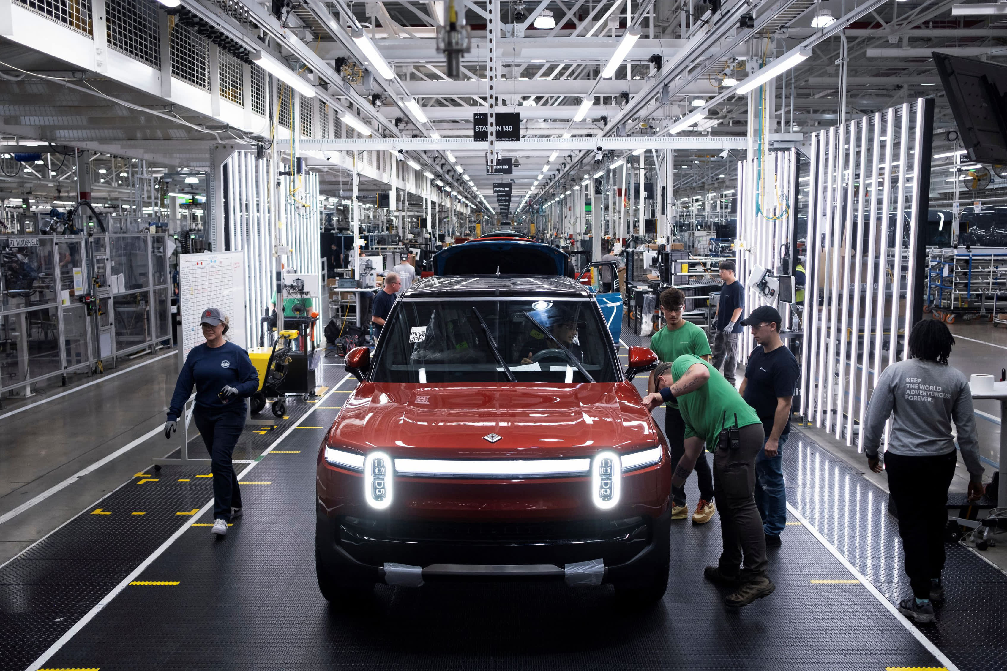 Volkswagen's $1 billion stake in Rivian propels the company's stock to a 30% increase.