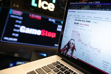 GameStop's shares plummet 16% after a 40% sell-off on Friday.