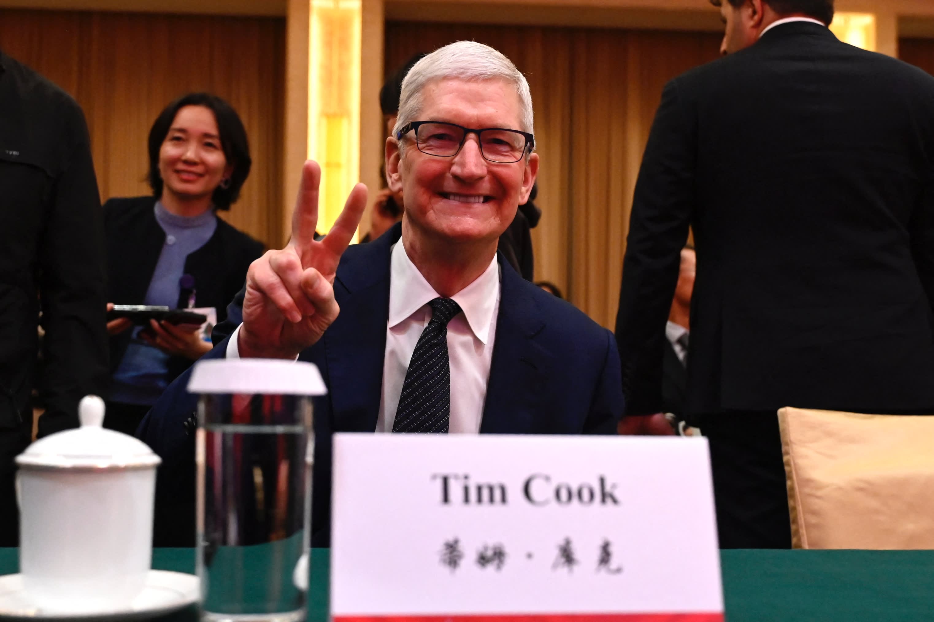 Apple's earnings have surpassed expectations, putting the company on track for its best day since 2022, with a $110 billion stock buyback announcement.