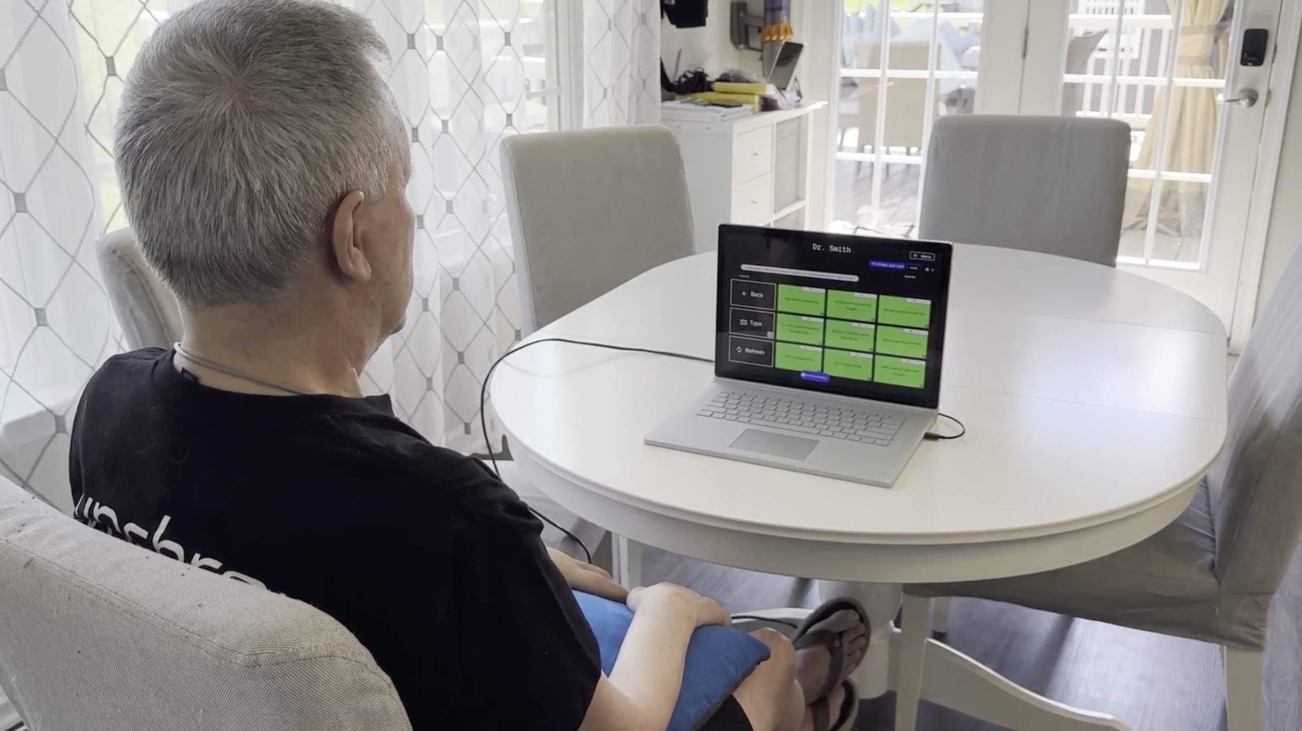 A brain implant patient reports that OpenAI's technology facilitates his communication with his family.