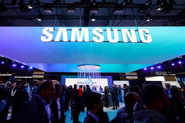 Samsung's stock price surpassed a three-year high following positive predictions about AI demand.