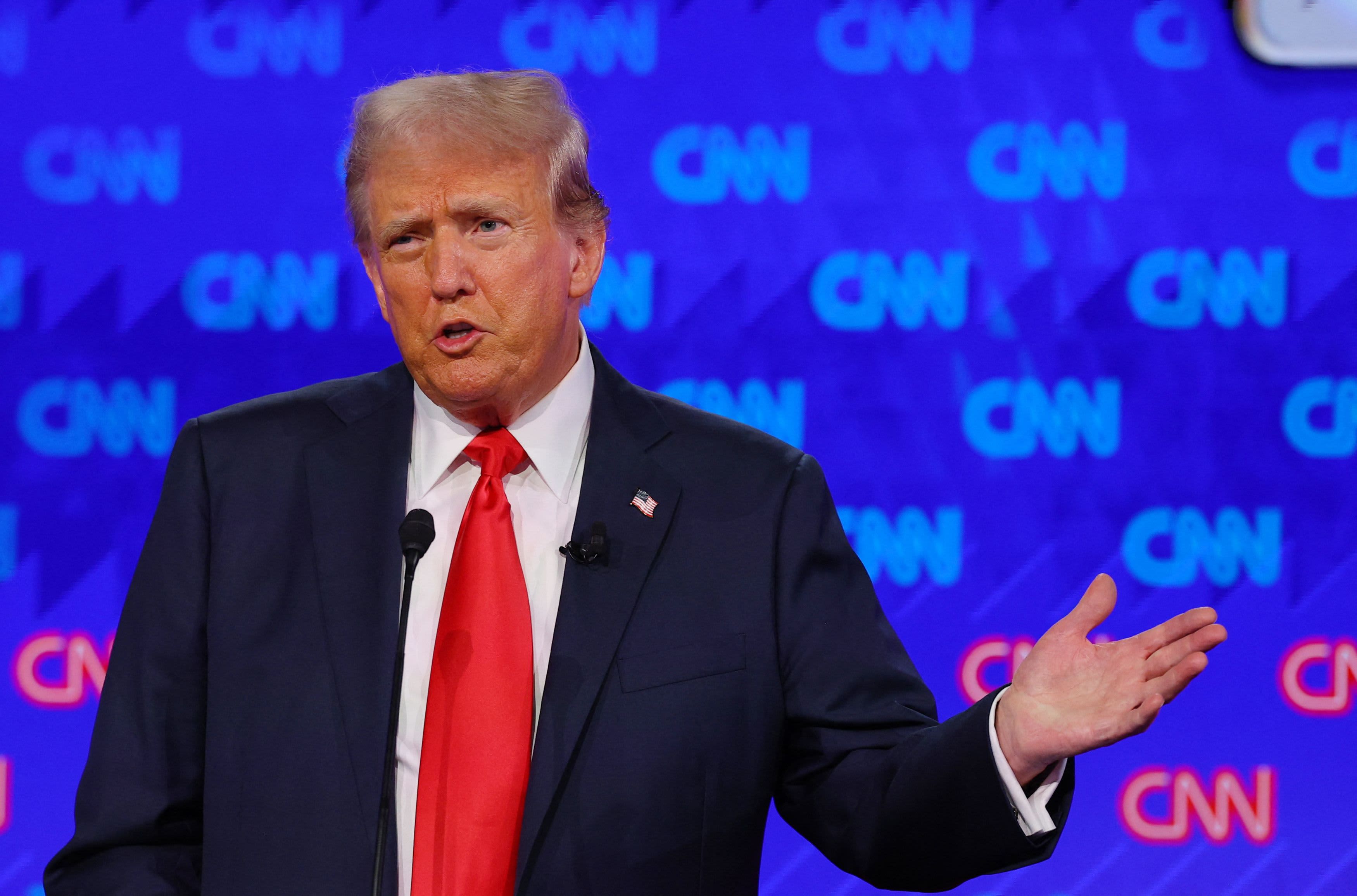 Biden's stumble in the Trump debate leads to a jump in premarket trading for DJT.