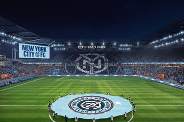 Etihad Airways and New York City FC reach a 20-year agreement for stadium naming rights in the MLS.