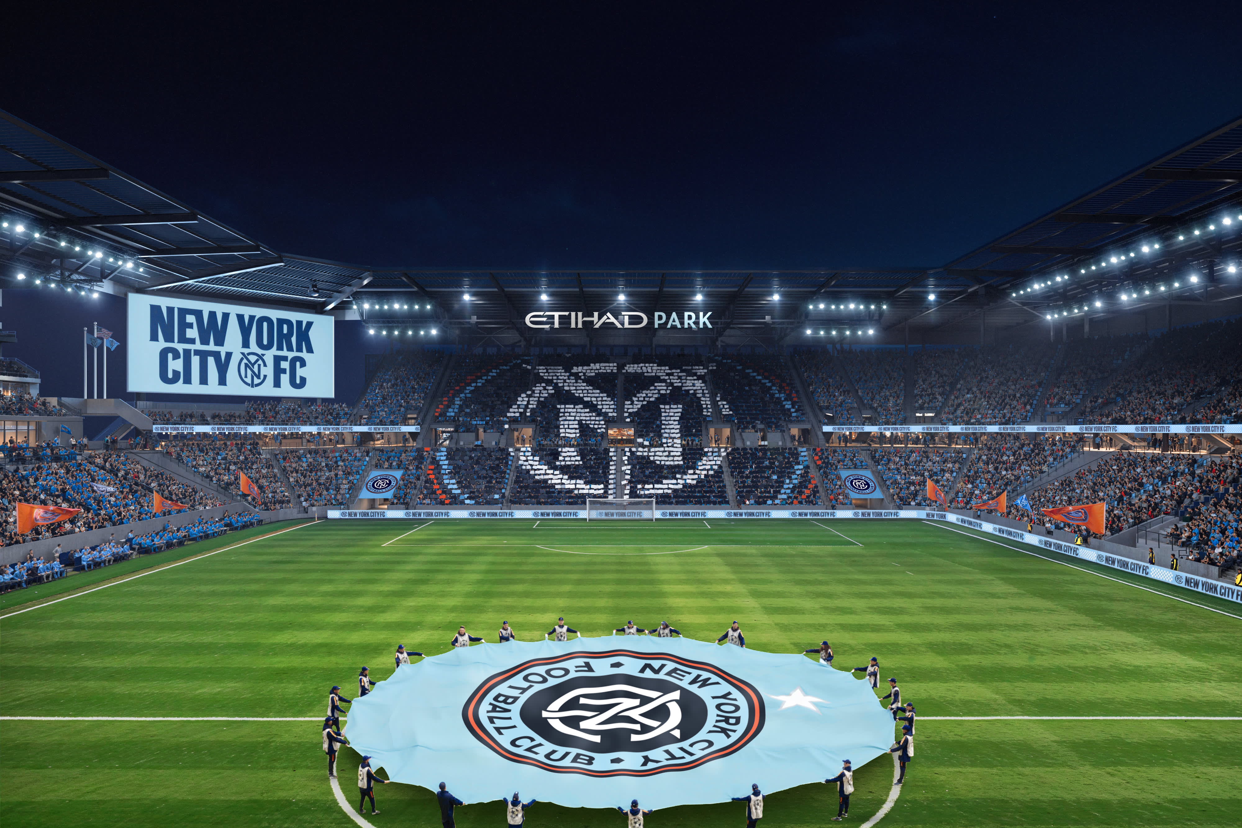 Etihad Airways and New York City FC reach a 20-year agreement for stadium naming rights in the MLS.