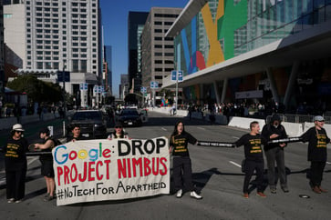 An employee who protested an Israel tech event at Google has been fired, as internal dissent continues to rise.