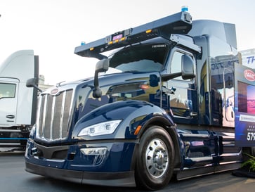 Self-driving tractor-trailers are being tested by Aurora and Werner Enterprises on a secluded Texas roadway.