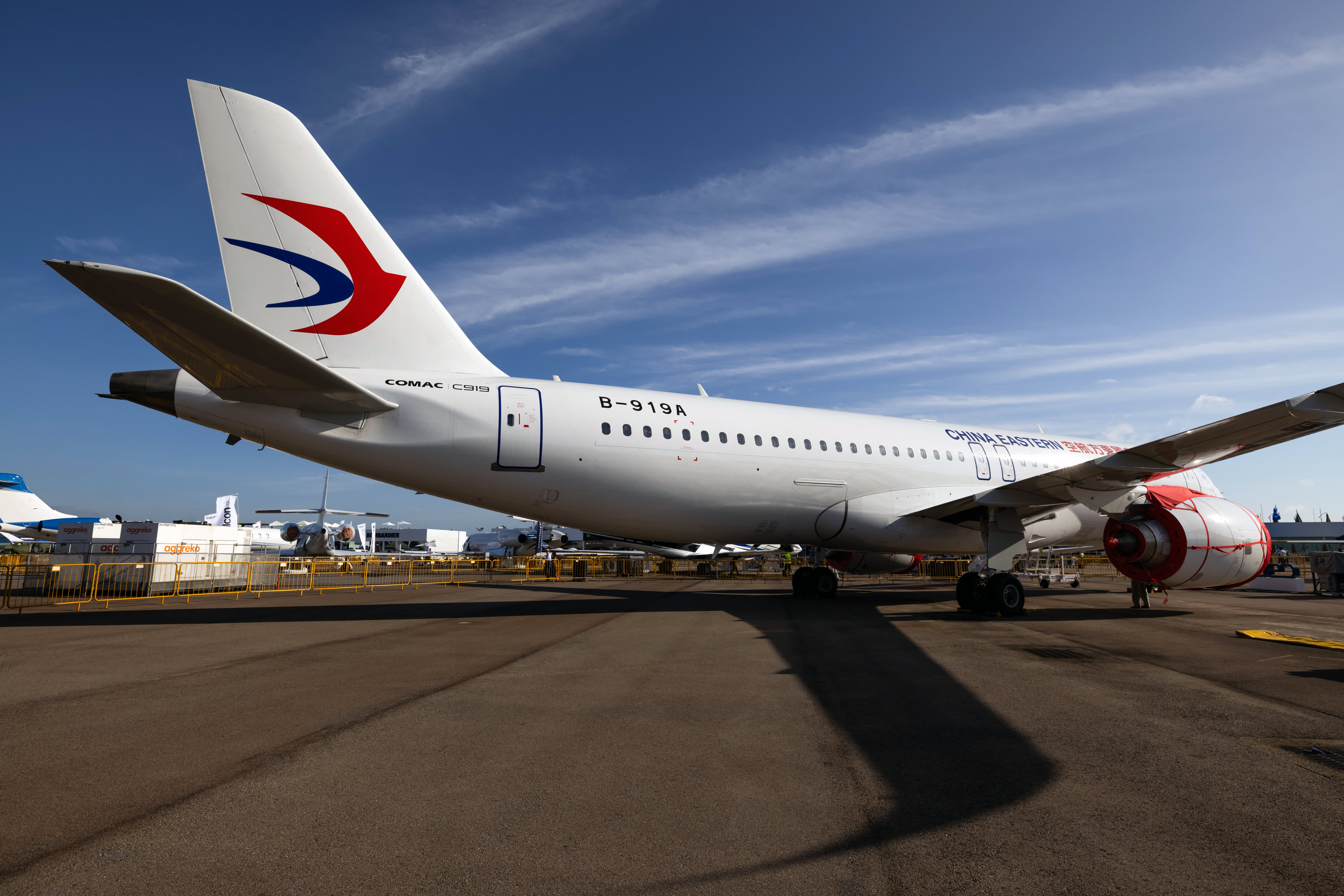 The C919 from China's Comac is not expected to significantly impact Airbus, according to the company.