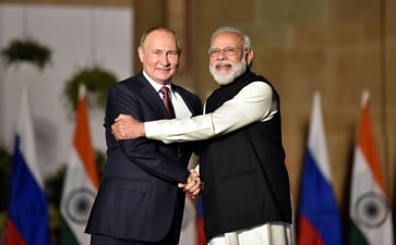 A political analyst claims that India is in a difficult position due to its close relationship with Russia.