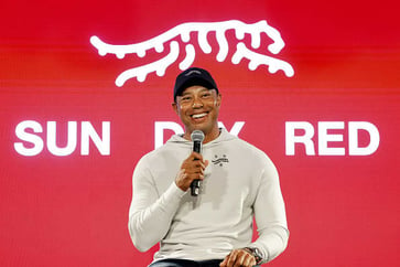 A trademark dispute has arisen regarding Tiger Woods' new logo.