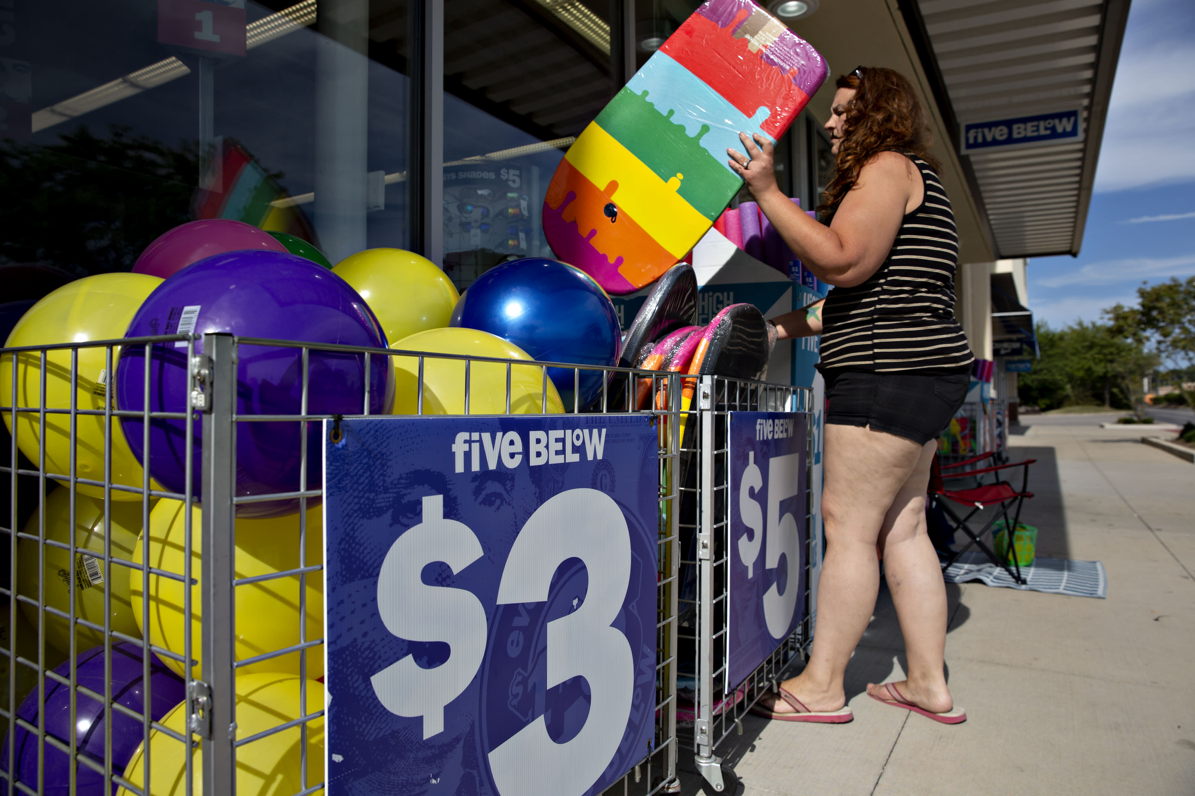 Five Below CEO says low-end consumers are being stretched.