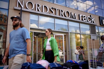 Nordstrom's earnings exceed expectations, resulting in a 10% stock jump, but the retailer provides cautious future outlook.