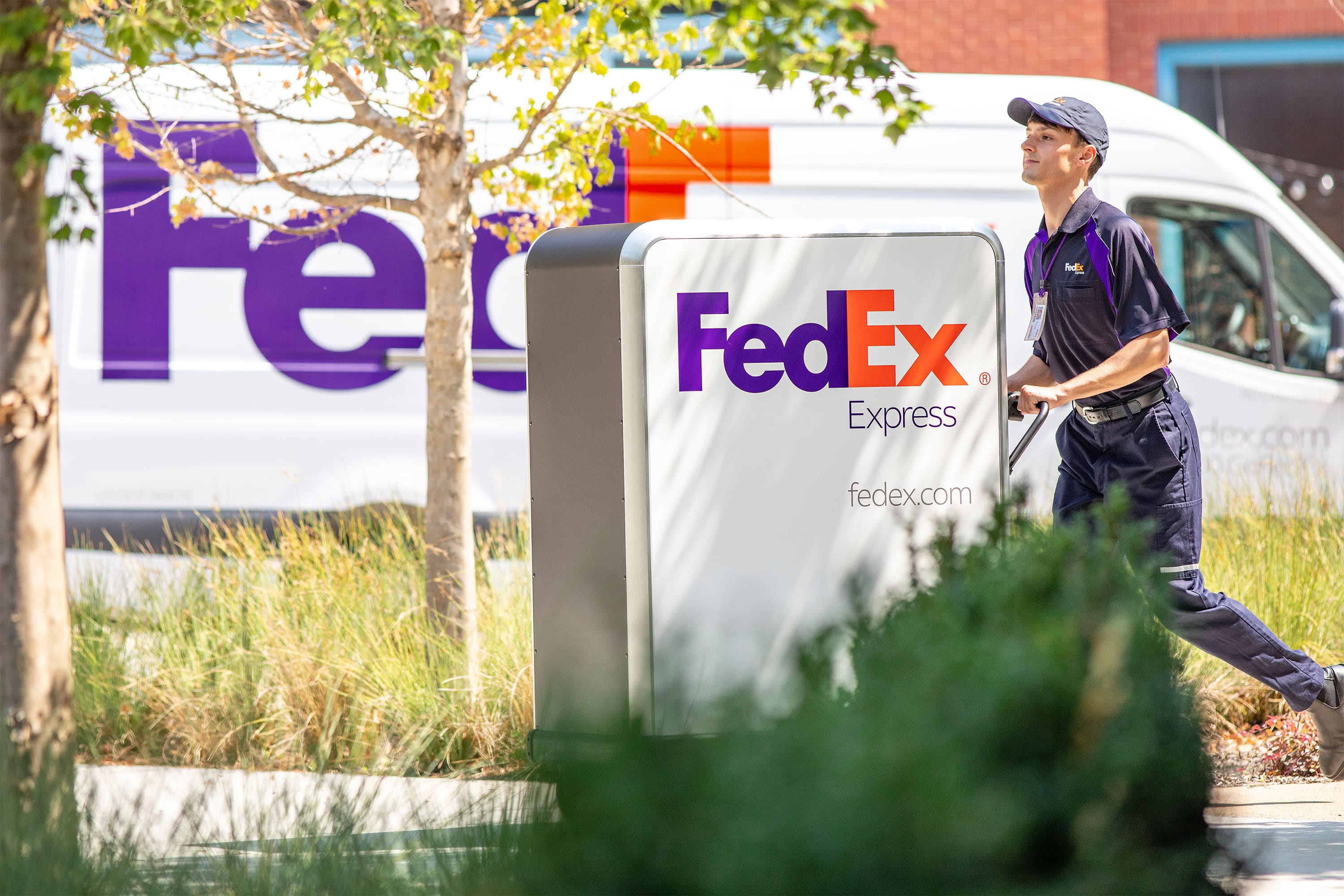 In major U.S. and Canadian cities, FedEx is conducting trials with electric carts for last-mile delivery.