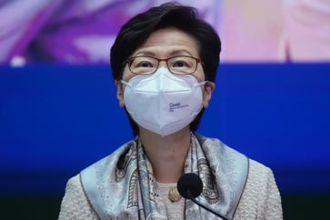Carrie Lam, the leader of Hong Kong, announces she will not seek a second term in office.