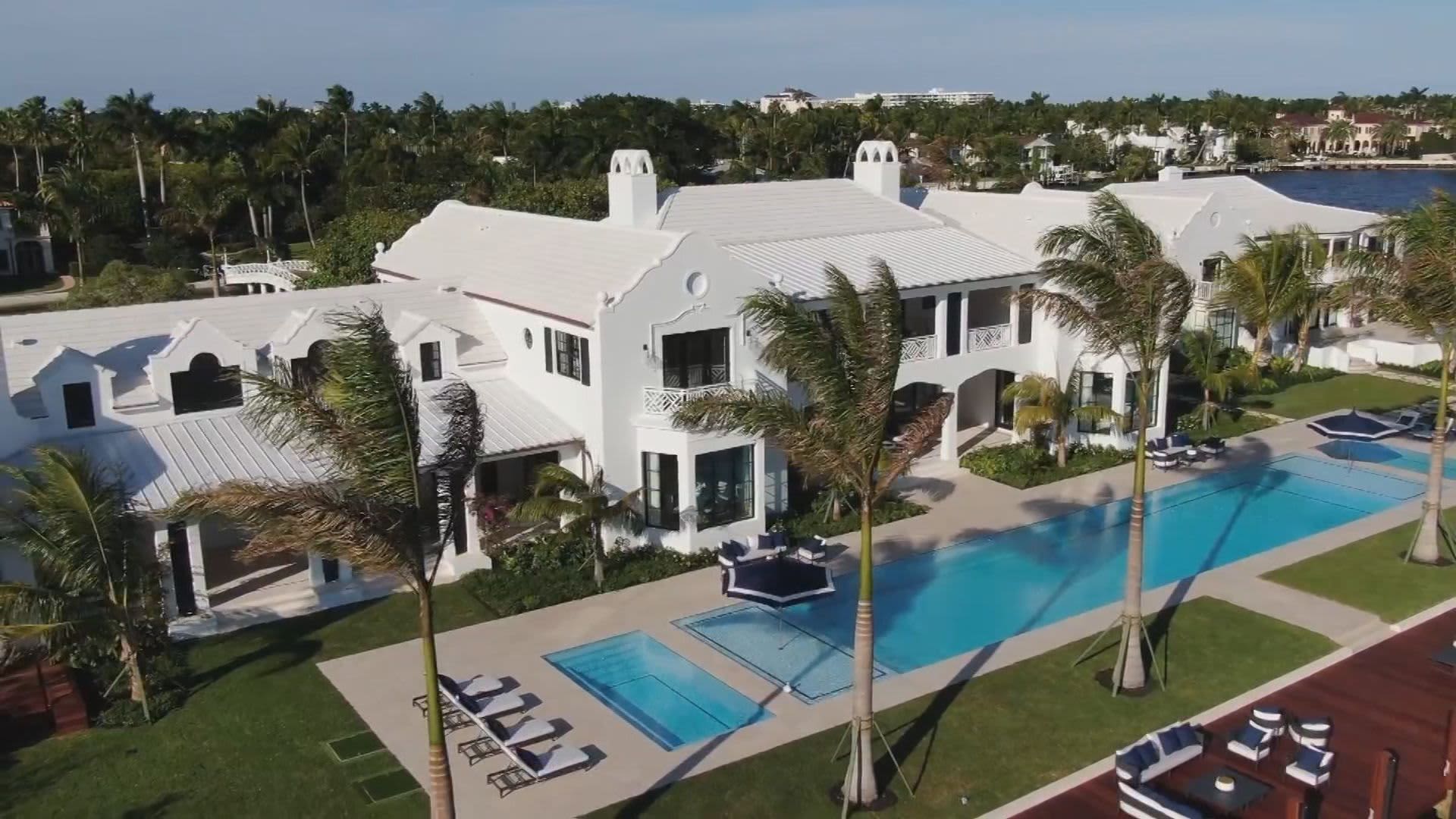 The demand for $10 million homes increases in Palm Beach and New York.