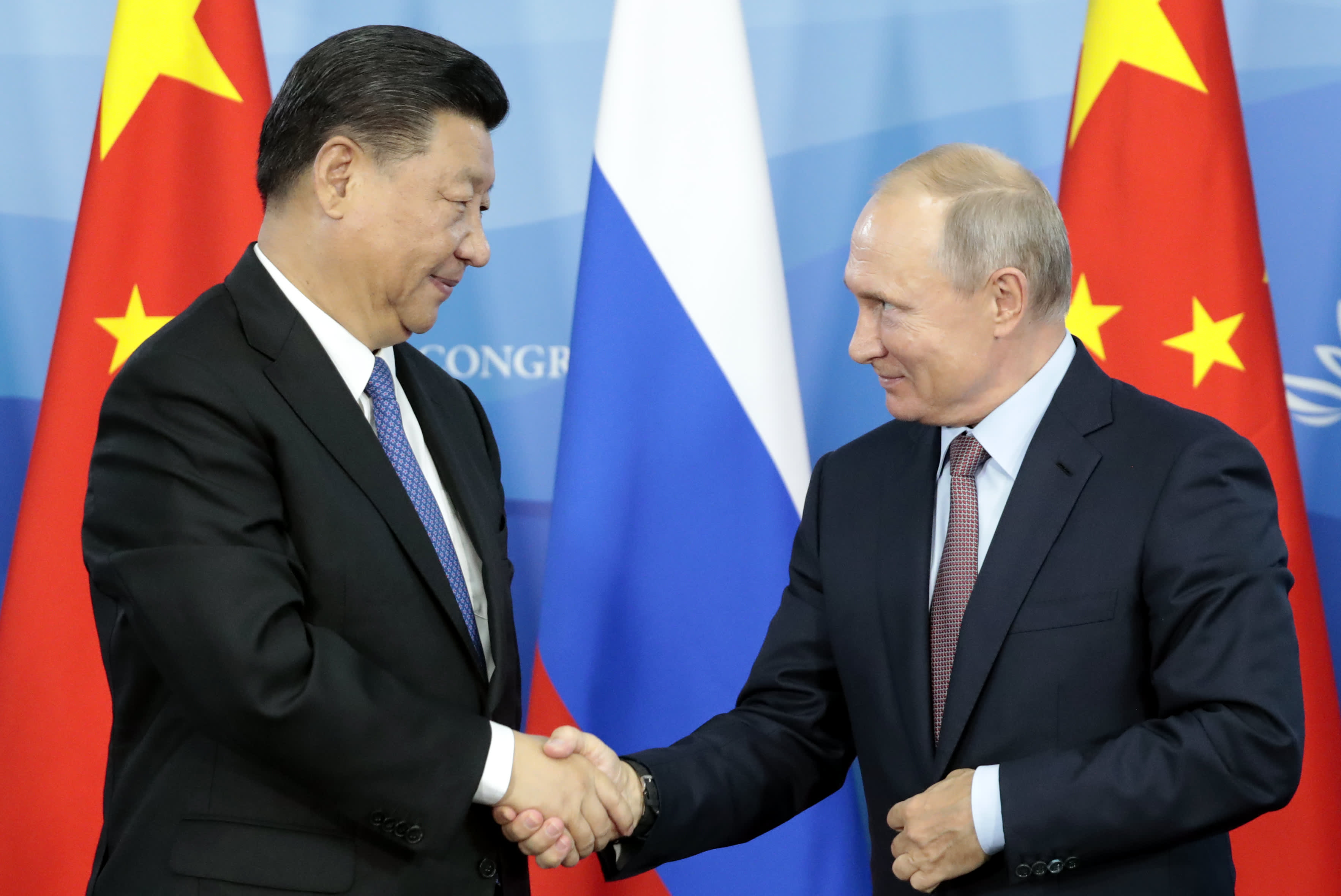 Russia views China as a crucial ally in combating sanctions, but the US warns of repercussions if Beijing provides aid.