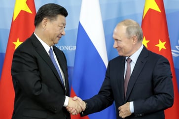 Russia views China as a crucial ally in combating sanctions, but the US warns of repercussions if Beijing provides aid.