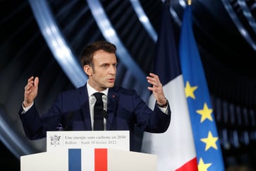 Emmanuel Macron, France's president, announces his intention to seek re-election for a second term.