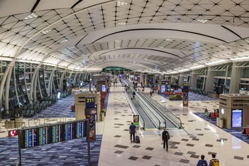 A longer walk to the terminal gate for airline passengers may occur.