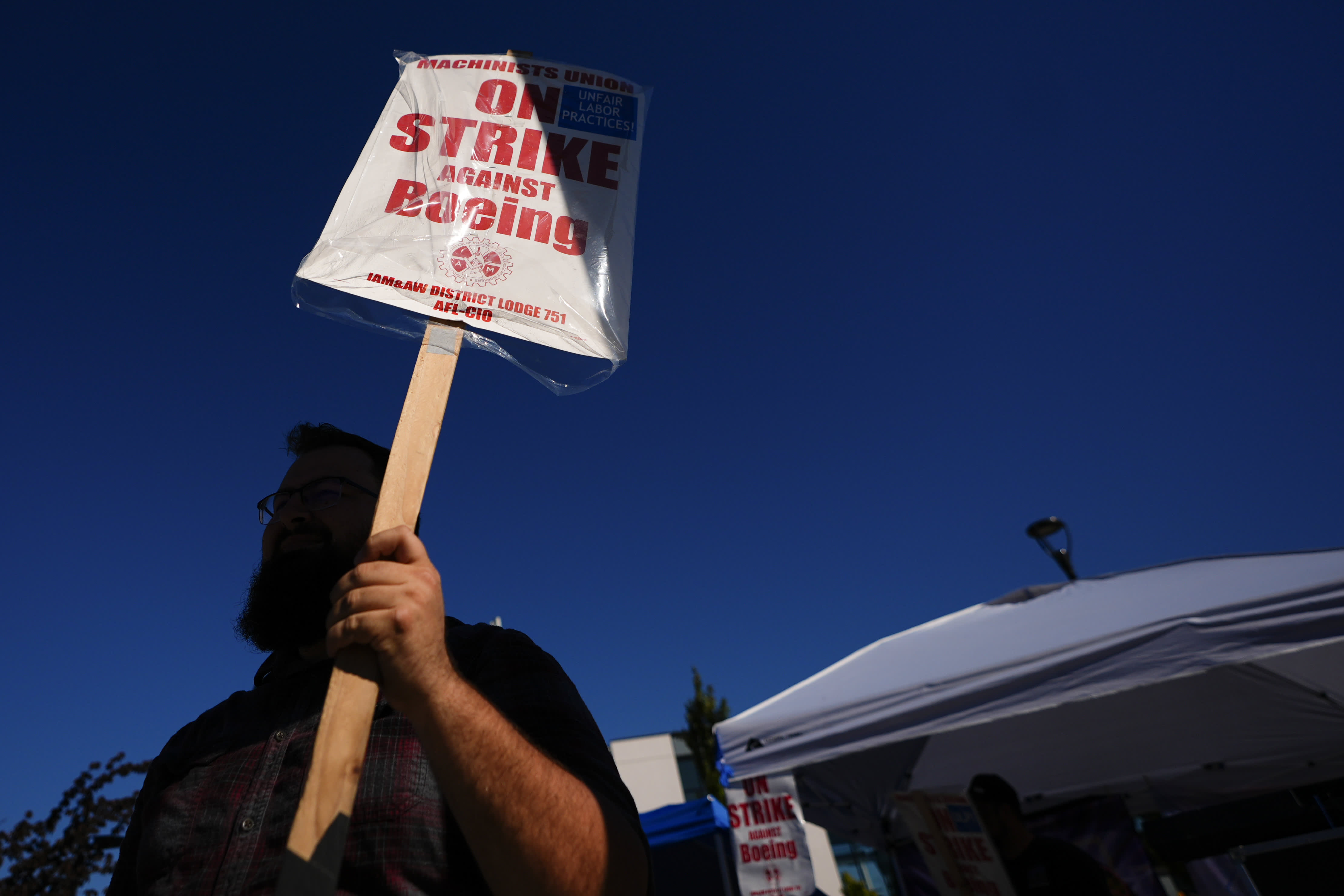 The Boeing factory strike has been ongoing for a month, with pressure increasing on the new CEO to resolve the dispute.