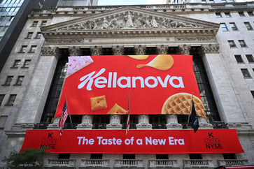 Kellanova stock surges on rumors of possible acquisition by Mars, the parent company of M&M's.