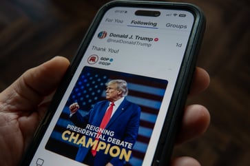 The stock price of Trump Media rises as election betting odds change, and Truth Social introduces a streaming platform.