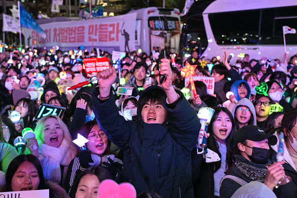 South Korea's stock market is experiencing a five-day winning streak following President Yoon's impeachment.