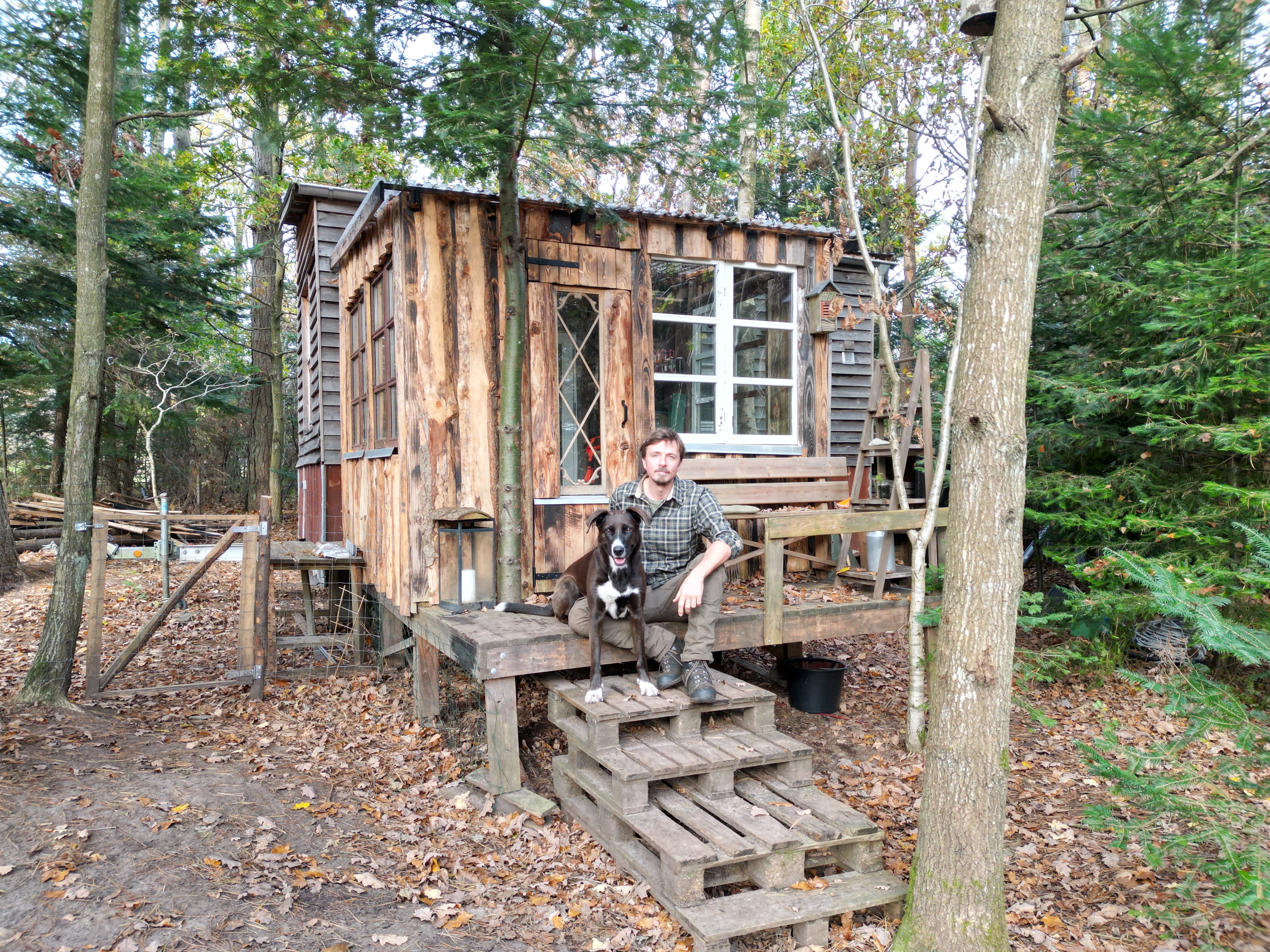 A 36-year-old man from Denmark left his job and constructed a small wooden dwelling in the forest for less than $13,000. Explore the interior.