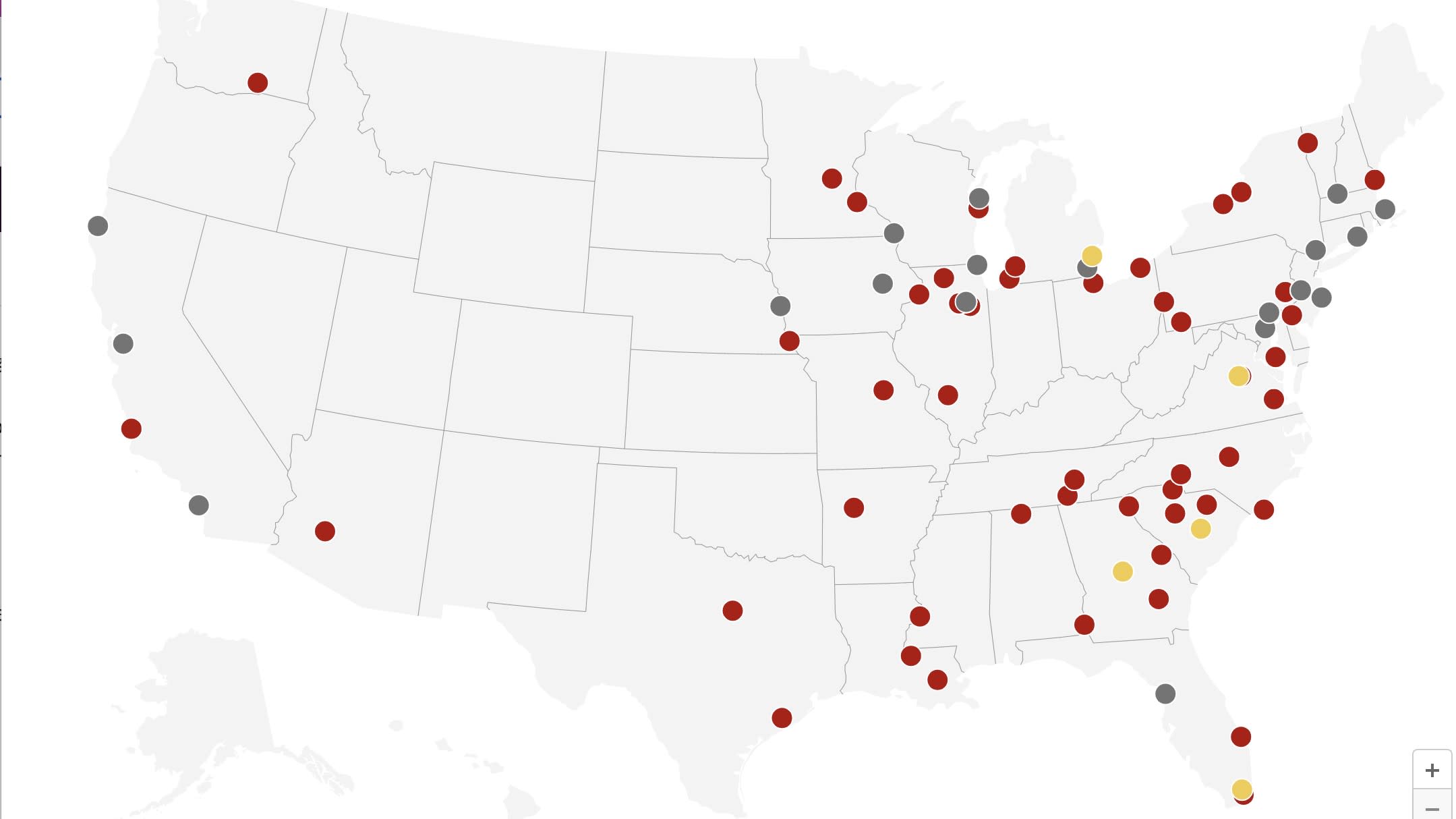 Nuclear power plants in the US: View their locations on a map