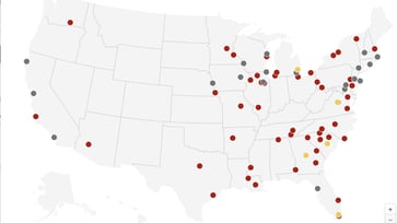 Nuclear power plants in the US: View their locations on a map