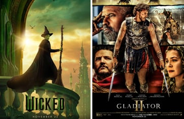 "Gladiator II" team-up is projected to have a $200 million opening weekend, with "Wicked" bringing in $19 million in previews.