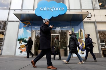 Informatica acquisition talks announced, Salesforce stock falls.