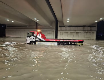 Severe flooding and heavy rain in the United Arab Emirates as shown in photos.