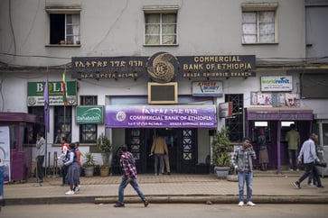 Millions of dollars withdrawn by customers from Ethiopia's largest bank without authorization.