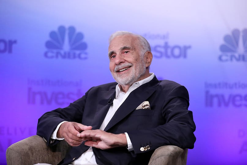 JetBlue's stock price rises after activist Carl Icahn reveals his stake and claims the shares are undervalued.