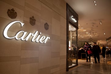 Despite ongoing weakness in China, Richemont, the owner of Cartier, reports a 10% increase in sales during the December quarter.