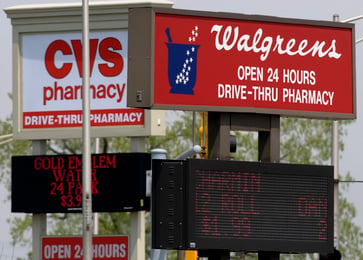 Pharmacy chains such as Walgreens and CVS are closing down branches.