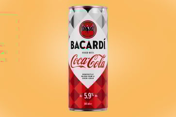 Coca-Cola and Bacardi are conducting tests on canned rum and cola.