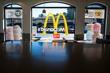 McDonald's reports higher profit and revenue, reverses U.S. same-store sales decline.