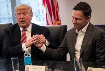 Peter Thiel reveals that he would vote for Trump if threatened with a gun, despite not supporting his campaign.