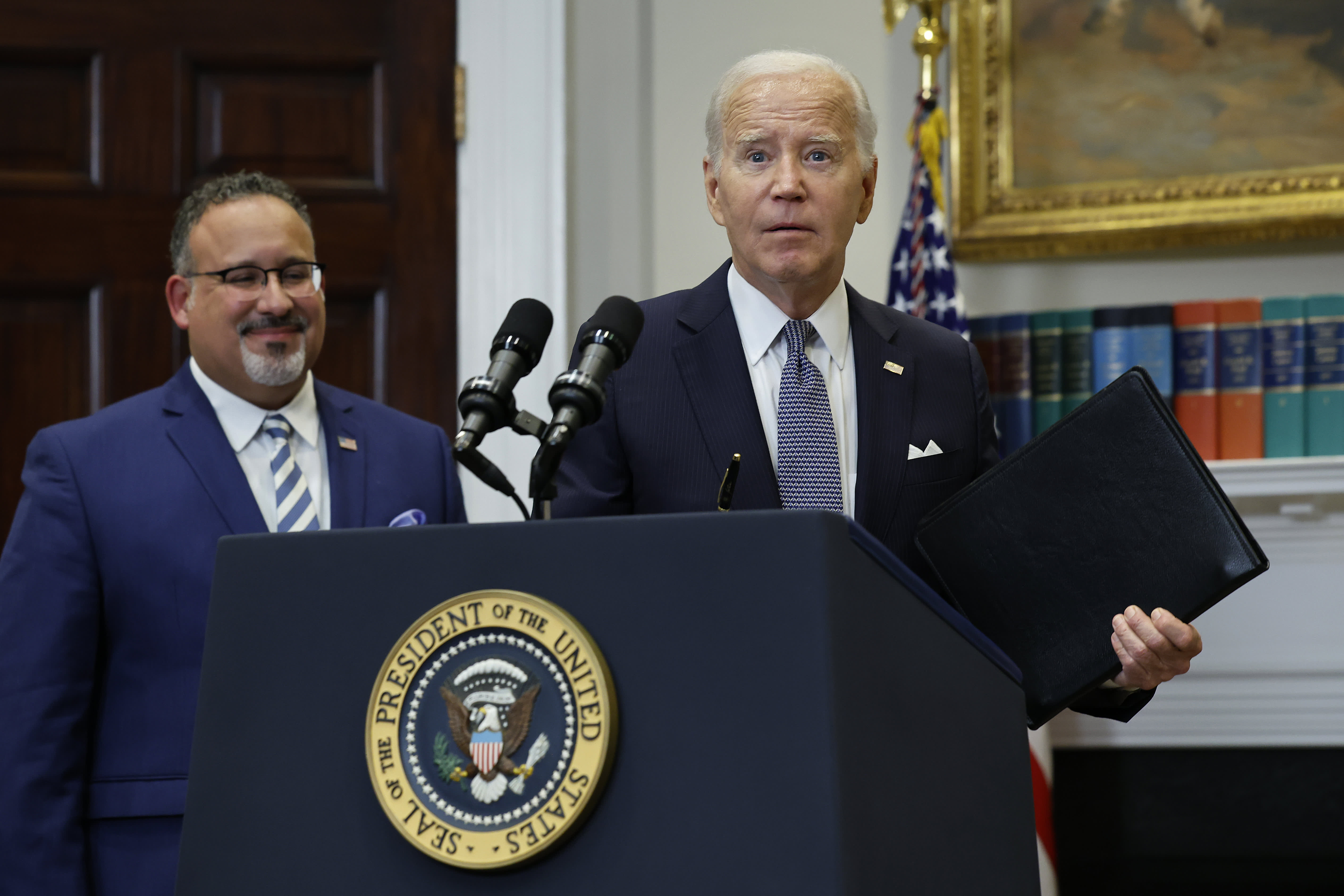 The Biden administration is facing pressure to forgive student loans before Trump takes office.