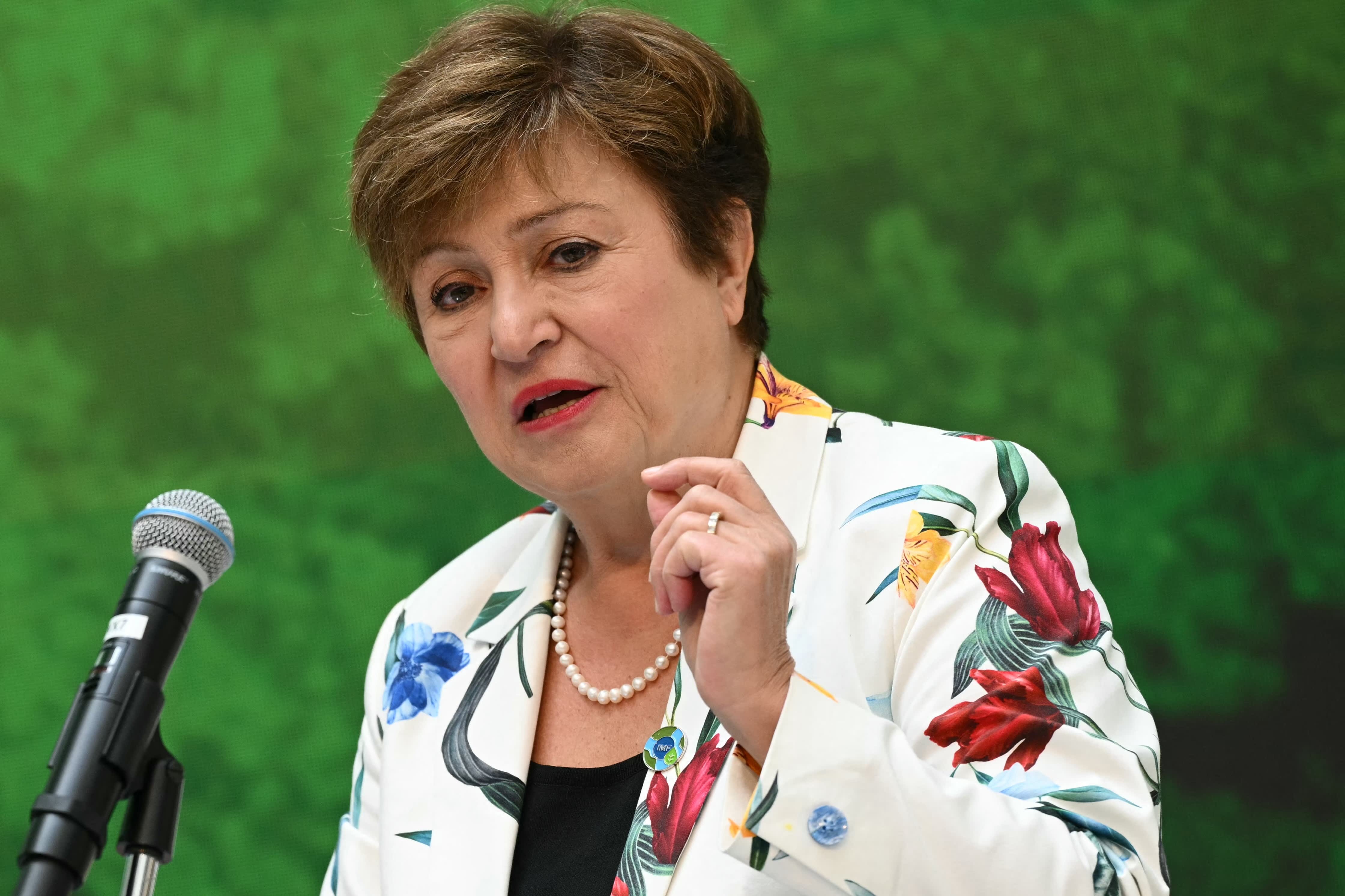 The most concerning development for the global economy is the "haphazard" tariffs policy, according to IMF director Kristalina Georgieva.