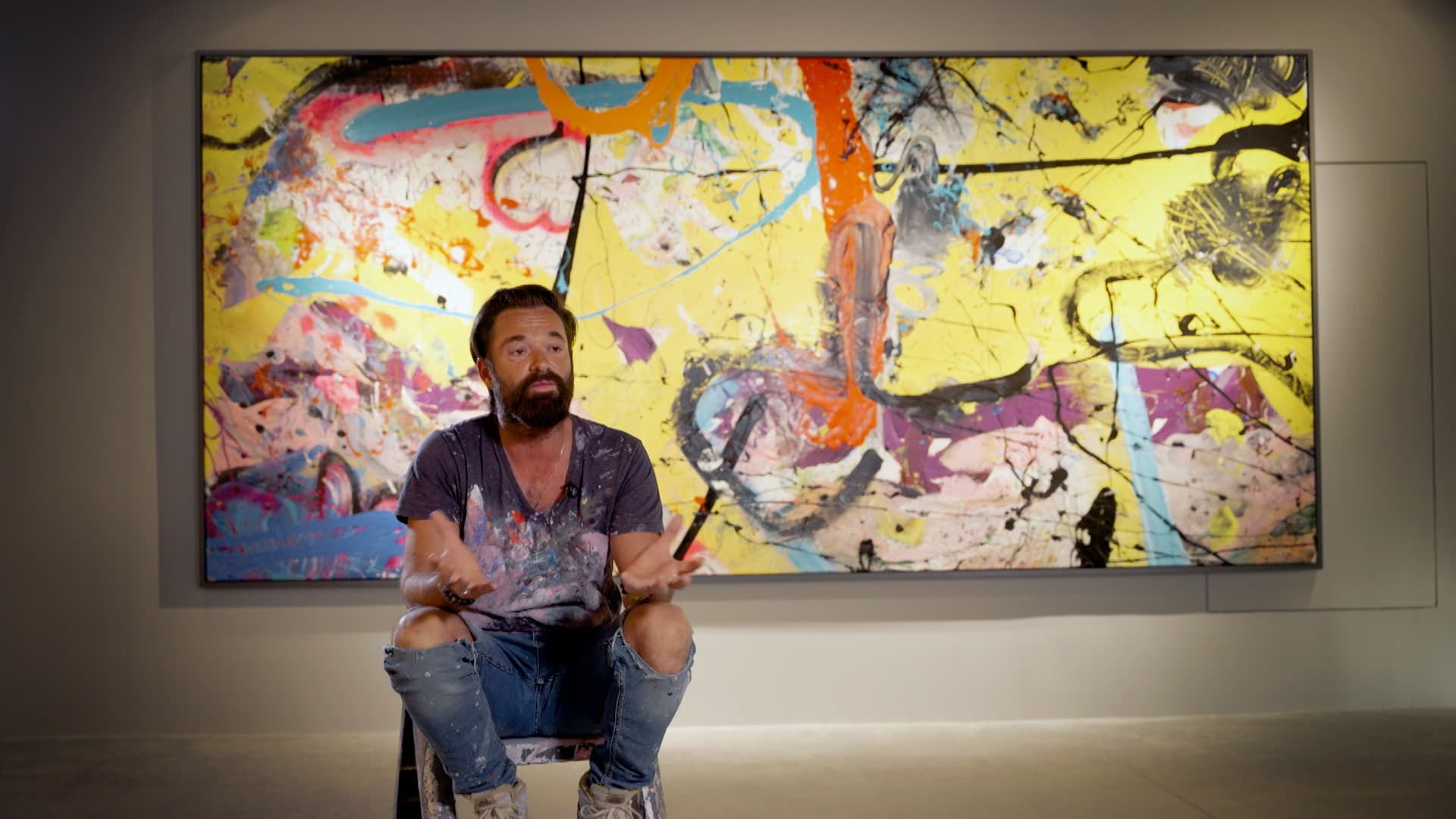 The Dubai artist who has sold works for millions and rejects 99% of potential buyers.