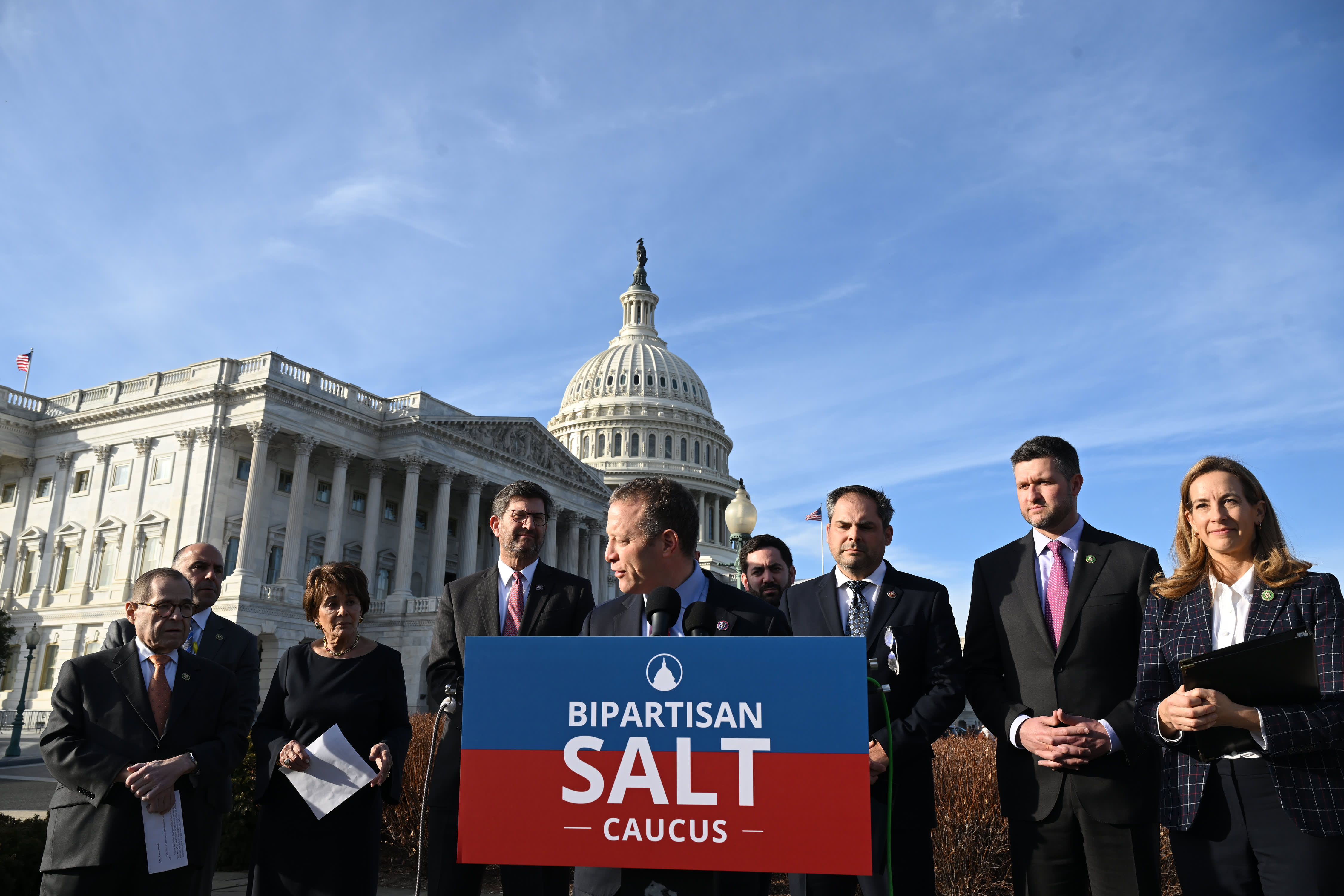 The fight on Capitol Hill is revived by Trump's pledge to repeal SALT caps.