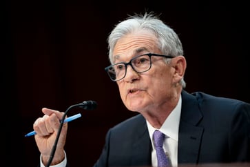 Jerome Powell, the Federal Reserve Chair, will give a live testimony before the House financial services committee.