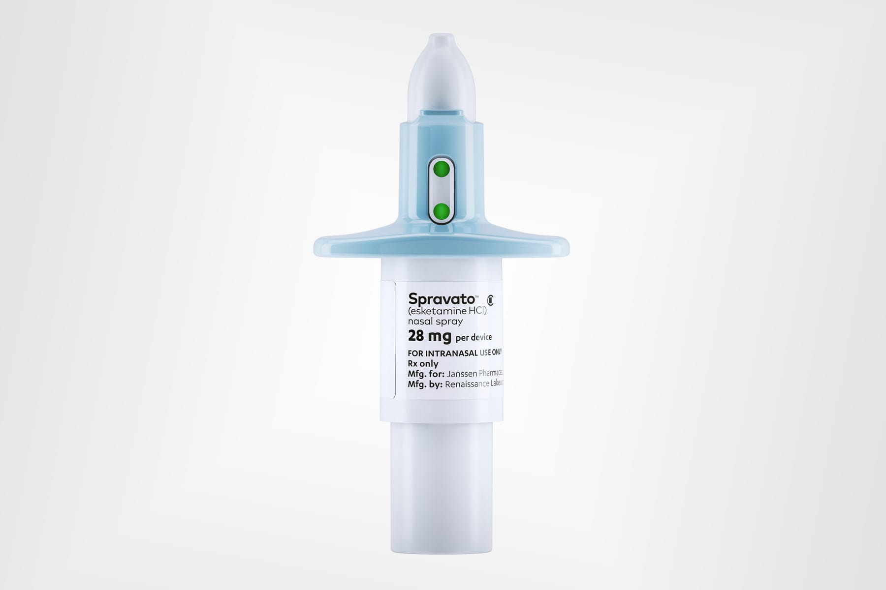 Johnson & Johnson's nasal spray for depression is authorized by the FDA as a sole therapy.