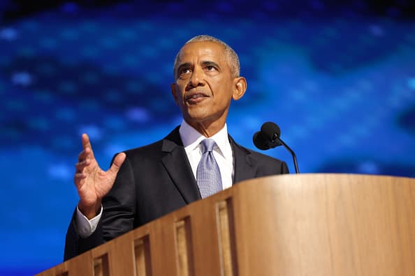 Obama says 'America is ready for a new chapter' with Harris and Walz.